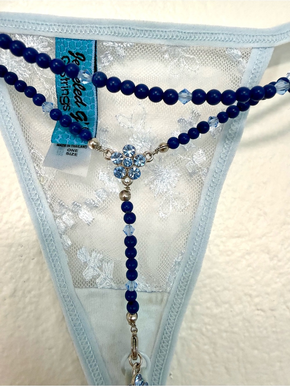 Crystal beaded G string - Picture 4 of 4